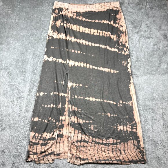 Jessica Simpson Tie Dye Maxi Skirt Women Plus 1X 44” Boho Hippie Festival Rayon - Picture 1 of 10